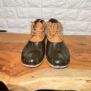 Tommy‎ Hilfiger Men's Tan and Brown Rain Boots